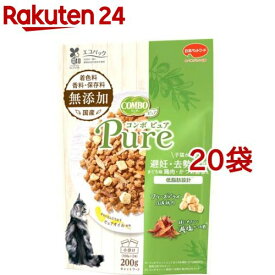 コンボ ピュア キャット 避妊・去勢後用 まぐろ味・鶏肉・かつお節添え(200g*20袋セット)【コンボ(COMBO)】