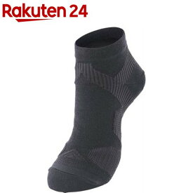 ファイテン メンズ 足王ソッキング 丸つま先 25〜27cm ブラック／グレー AL946573(1足)【ファイテン】