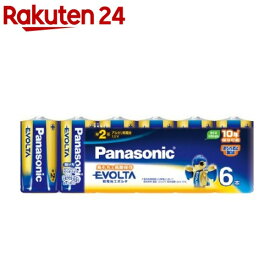 パナソニック アルカリ乾電池 エボルタ 単2形 LR14EJ／6SW(6本入)【エボルタ(EVOLTA)】