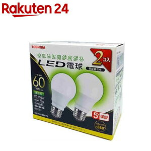 ���� LED�d�� E26 60W �����F�S���� LDA7N-G�^60V1RP(2��)�y����(TOSHIBA)�z