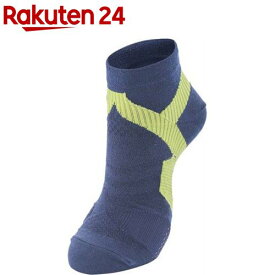 ファイテン メンズ 足王ソッキング 丸つま先 25〜27cm ネイビー／イエロー AL946773(1足)【ファイテン】