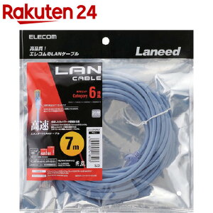 �G���R�� LAN�P�[�u�� CAT6 ���� 7m �u���[ LD-GPN�^BU7(1�{)�y�G���R��(ELECOM)�z