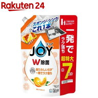 ジョイ W除菌 食器用洗剤 贅沢シトラスオレンジ 詰め替え 超特大(930ml)【ジョイ(Joy)】