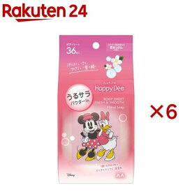 マンダム ハッピーデオ ボディシート うるサラ 花せっけん(36枚入×6セット)【ハッピーデオ】