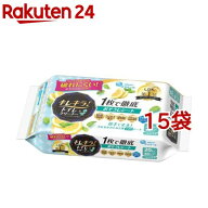 エリエール キレキラ！ 1枚で徹底トイレお掃除シート つめかえ用 シトラスミント(20枚入×15袋セット)【…