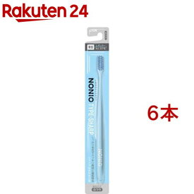 ノニオ ハブラシ TYPE-SHARP 薄型レギュラーヘッド ふつう(6本セット)【ノニオ(NONIO)】