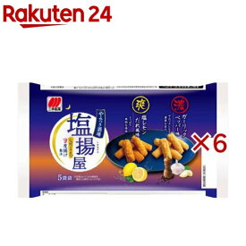 塩揚屋 やみつき酒場 2種の揚げせんべい 分包5袋(100g×6セット)