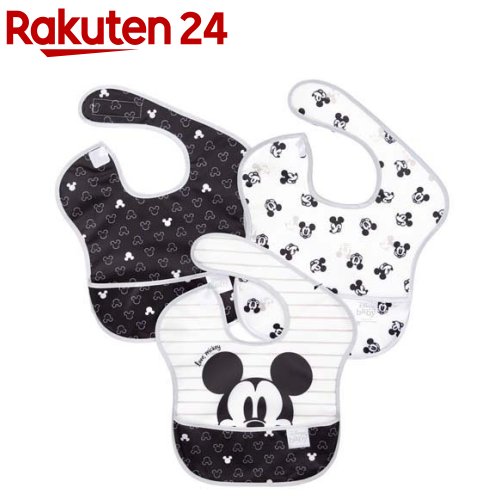 楽天市場 バンキンス ディズニーコラボ スーパービブセット 食事用ビブ Love Mickey 3枚セット バンキンス Bumkins 楽天24