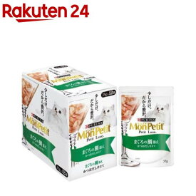 モンプチ プチリュクス パウチ まぐろの鯛添え かつおだし仕立て(35g*12袋セット)【モンプチ】