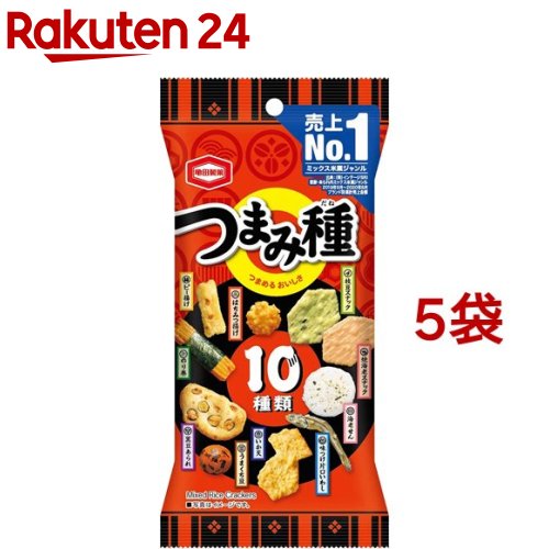 注目のブランド 亀田製菓 つまみ種 SALE 95%OFF 5袋セット 44g