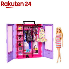 バービーとパープルのクローゼット ドール＆ファッションセット HJL66(1セット)【バービー(Barbie)】[着せ替え人形 ハウス 洋服 クローゼット お人形セット]