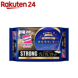クイックルワイパー 立体吸着ウエットシート ストロング プレミアムリセット(24枚入)【クイックルワイパー】