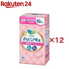 ロリエ さらピュア吸水 超吸収スリム 10cc(36枚入×12セット)【ロリエ】