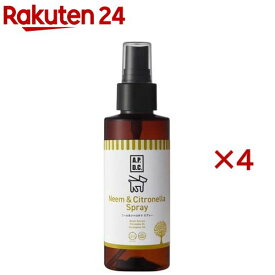 A.P.D.C. ニーム＆シトロネラスプレー 犬用(125ml×4セット)【A.P.D.C.】