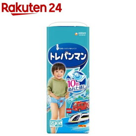トレパンマン ブルー ビッグサイズ 12kg〜22kg(30枚入)【ムーニー　トレーニングパンツ】