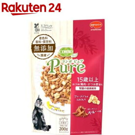 コンボ キャット ピュア 15歳以上 まぐろ味・鶏肉・かつお節添え(200g)【コンボ(COMBO)】