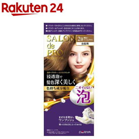 サロンドプロ 泡のヘアカラー・エクストラリッチ 2B 白髪用 明るいベージュブラウン(1セット)【サロンドプロ】[無香料 ニオイのない ヘアカラー 白髪用 浸透泡]