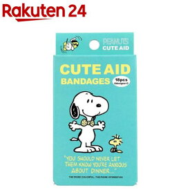 キャラクターばんそうこう CUTE AID スヌーピー カラーズ(18枚入)