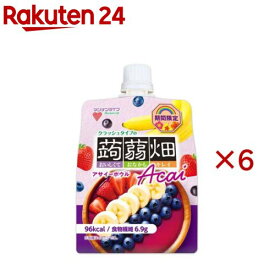 クラッシュタイプの蒟蒻畑アサイーボウル(150g×6セット)【蒟蒻畑】