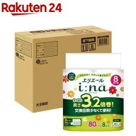 エリエールi：naトイレット ダブル 3.2倍巻 コンパクトケース品(8ロール×4袋)【エリエール】