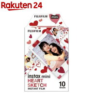 富士フイルム チェキ用フィルム instax mini HEART SKETCH(10枚入)