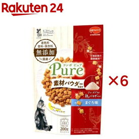 コンボ ピュア キャット まぐろ味 鶏パウダー仕立て(200g×6セット)【コンボ ピュア】