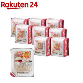 【訳あり】低温製法米のおいしいごはん 北海道産ゆめぴりか(150g*3食入*8袋セット)【アイリスフーズ】[パックご飯 150g 24食 米 ゆめぴりか レトルト 国産]