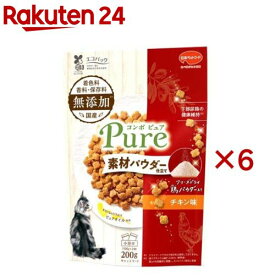 コンボ ピュア キャット チキン味 鶏パウダー仕立て(200g×6セット)【コンボ ピュア】