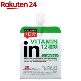 森永製菓 inゼリー マルチビタミン グレープフルーツ味(180g×6コ入)【ウイダーinゼリー】[森永製菓 ゼリー飲料 体調管理 一日分のビタミン]