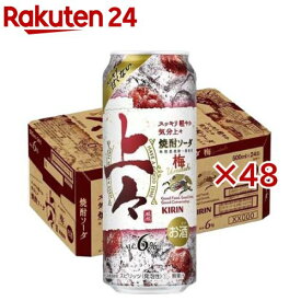 キリン 上々 焼酎ソーダ 梅(24本×2セット(1本500ml))