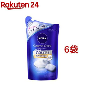 ニベア クリームケア ボディウォッシュ ヨーロピアンホワイトソープ つめかえ用(360ml*6袋セット)【ニベア】[ボディソープ おすすめ 泡 保湿 しっとり 乾燥肌]