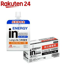 森永製菓 inゼリー エネルギーロングライフ トロピカルフルーツ味(180g×6個入)【inゼリー】