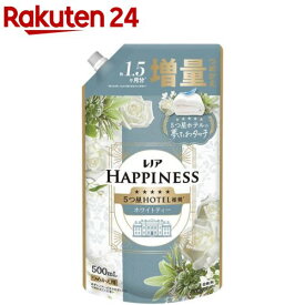 レノア ハピネス 夢ふわタッチ 柔軟剤 ホワイトティーの香り 詰め替え(500mL)【レノアハピネス】
