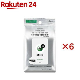 エージー24メン メンズシート フェイス＆ボディ スタイリッシュシトラス(30枚入×6セット)【エージーデオ24(Ag deo 24)】