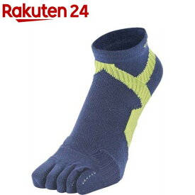 ファイテン メンズ 足王ソッキング 5本指 25〜27cm ネイビー／イエロー AL947873(1足)【ファイテン】