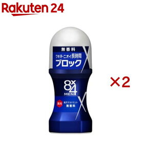 8x4メンロールオン 無香料(60ml*2コセット)【8x4 MEN(エイトフォー メン)】