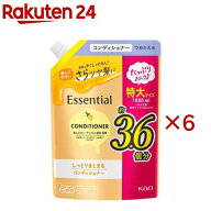 エッセンシャル しっとりまとまる コンディショナー つめかえ用(1080ml×6セット)【エッセンシャル(Essen…