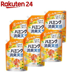 ハミング消臭実感 オレンジ＆フラワーの香り つめかえ用 梱販売(950ml×6個)【ハミング】