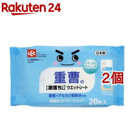 レック GN重曹電解水シート C00170(20枚入*2コセット)【激落ちくん】[キッチン 油汚れ 浴室 掃除 フローリングワイパー]