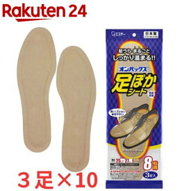 足ぽかシート8時間25cm(3足入×10セット)【オンパックス】