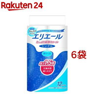 エリエール トイレットペーパー たっぷり長持ち 82.5m シングル( 12ロール×6袋セット)【エリエール】