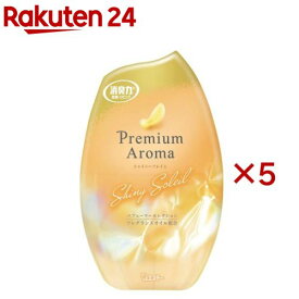 お部屋の消臭力 プレミアムアロマ シャイニーソレイユ 部屋用 置き型 消臭芳香剤(400mL×5セット)【消臭力】