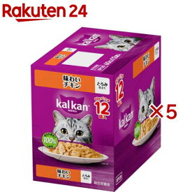 カルカン パウチ 味わいチキン 成猫 キャットフード ウェットフード(12袋入×5セット(1袋60g))【カルカン パウチ】[キャットフード ウェットフード]