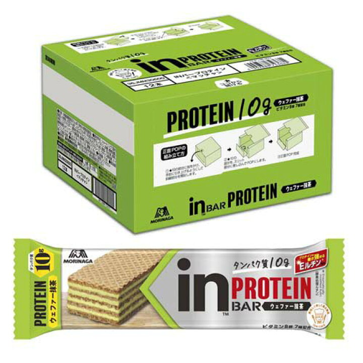 楽天市場】森永製菓 inバー プロテイン 抹茶 ボール(12本入×2セット 