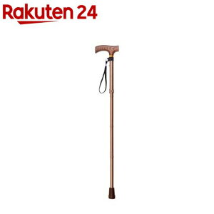 アルミ製ステッキ 折りたたみ式 スタンダードタイプ 高さ5段階調節 RQS-S002BR(1個)