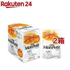 モンプチ パウチ スープ まぐろかにかま具だくさんスープかつお(40g*12袋セット*2箱セット)【モンプチ】