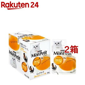 モンプチ ピュアスープ 2種の魚介のコンソメ風(40g*12袋セット*2箱セット)【モンプチ】