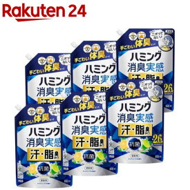 ハミング消臭実感 汗・脂臭タイプ シトラス つめかえ用 梱販売(930ml×6個)【ハミング】