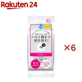 エージー24 クリアシャワーシートn 無香性(30枚入×6セット)【エージーデオ24(Ag deo 24)】