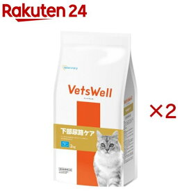 ベッツウェル 猫用食事療法食 下部尿路ケア(2kg×2セット)【ベッツウェル】